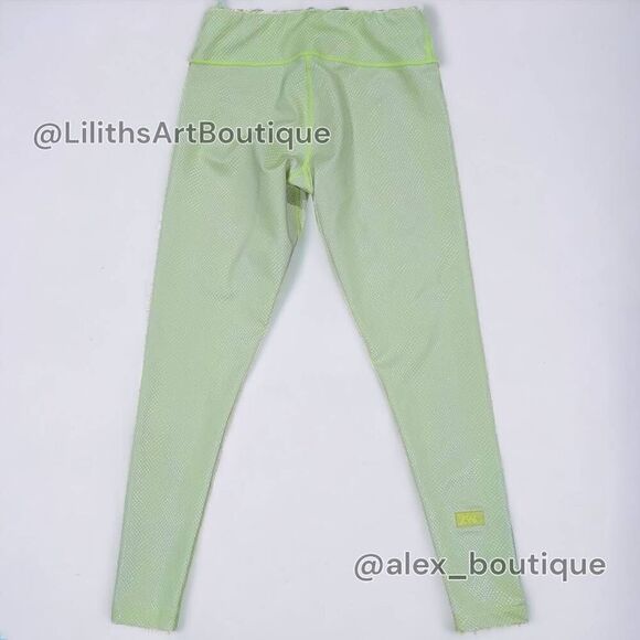 Zumba Dance Snake Foil Leggings Caution Size S (E057) - Picture 4 of 7